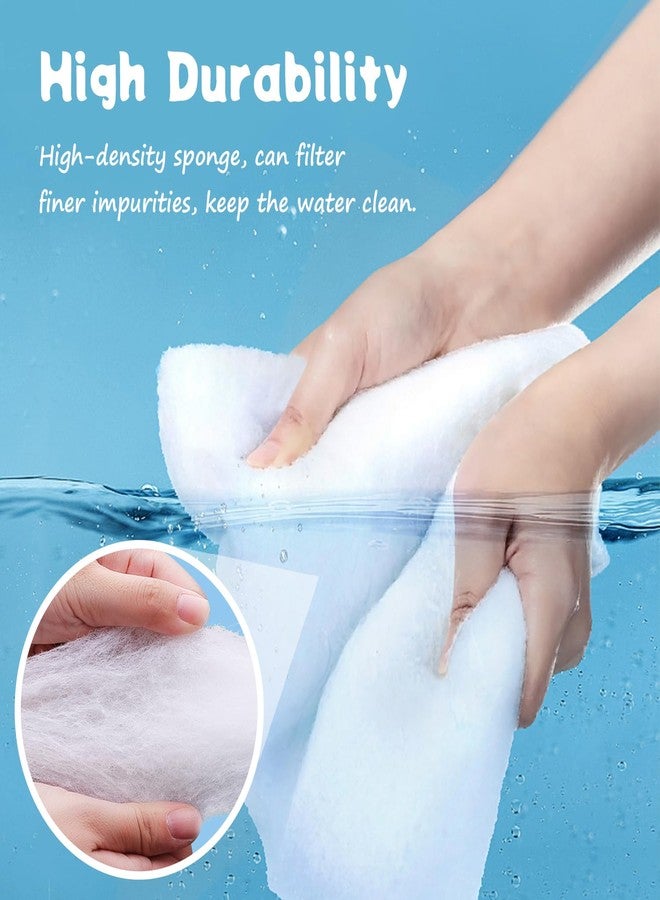 SHIGATSU Aquarium Filter Floss Rolls, 47.2 x 11.8 Inch White Cuttable Aquarium Filter Sponge for Fish Tank Filters & Small Ponds - Aquarium Filter Media for Freshwater or Marine Aquariums - Image 2
